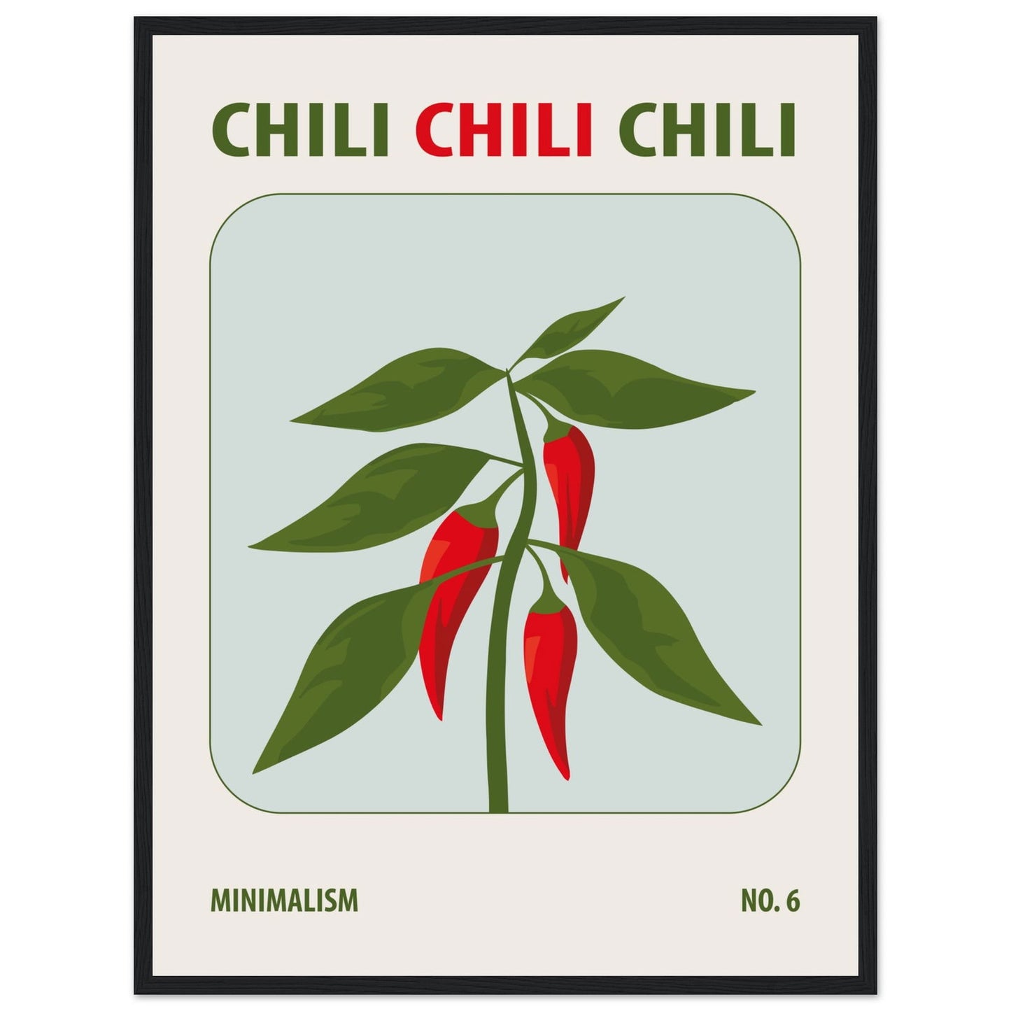 Chili - art behind glass