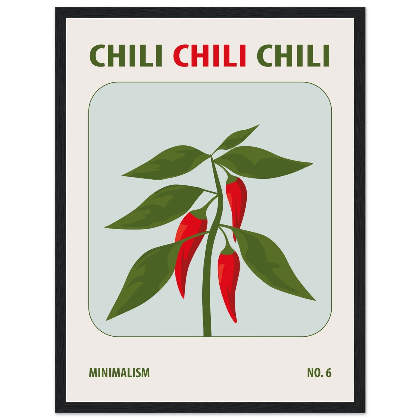 Chili - art behind glass