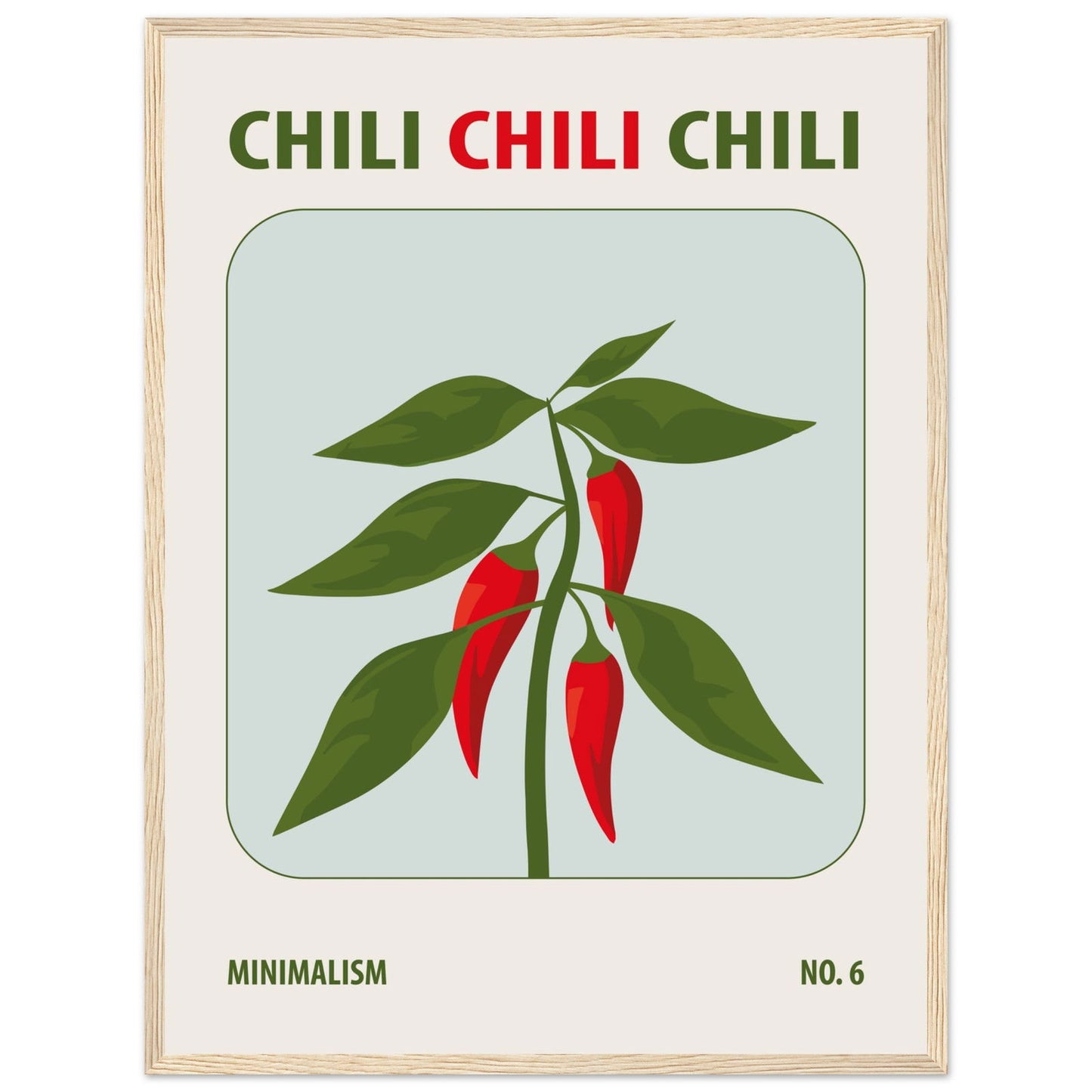 Chili - art behind glass