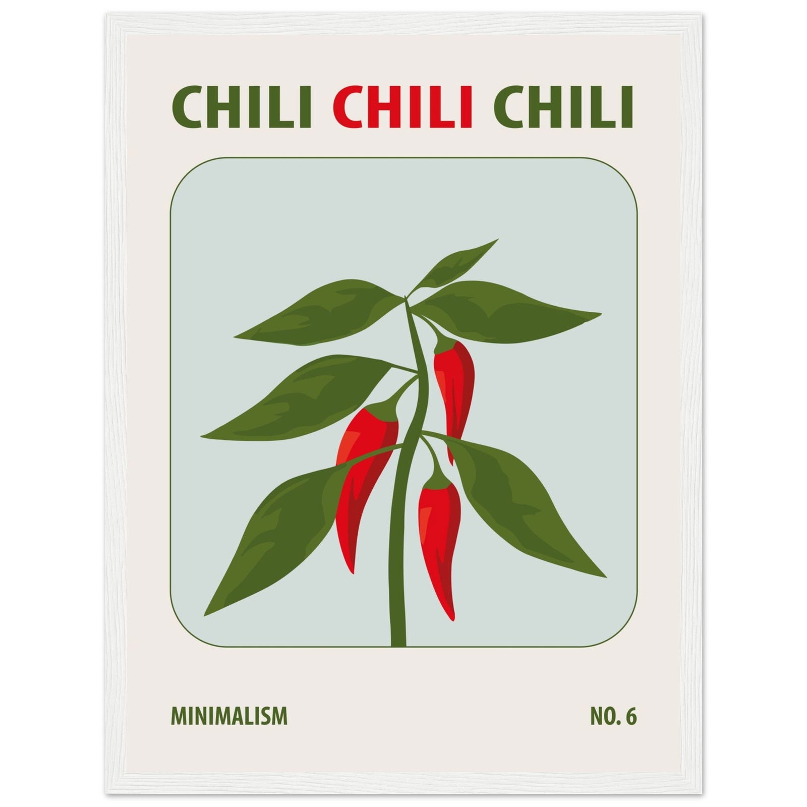 Chili - art behind glass