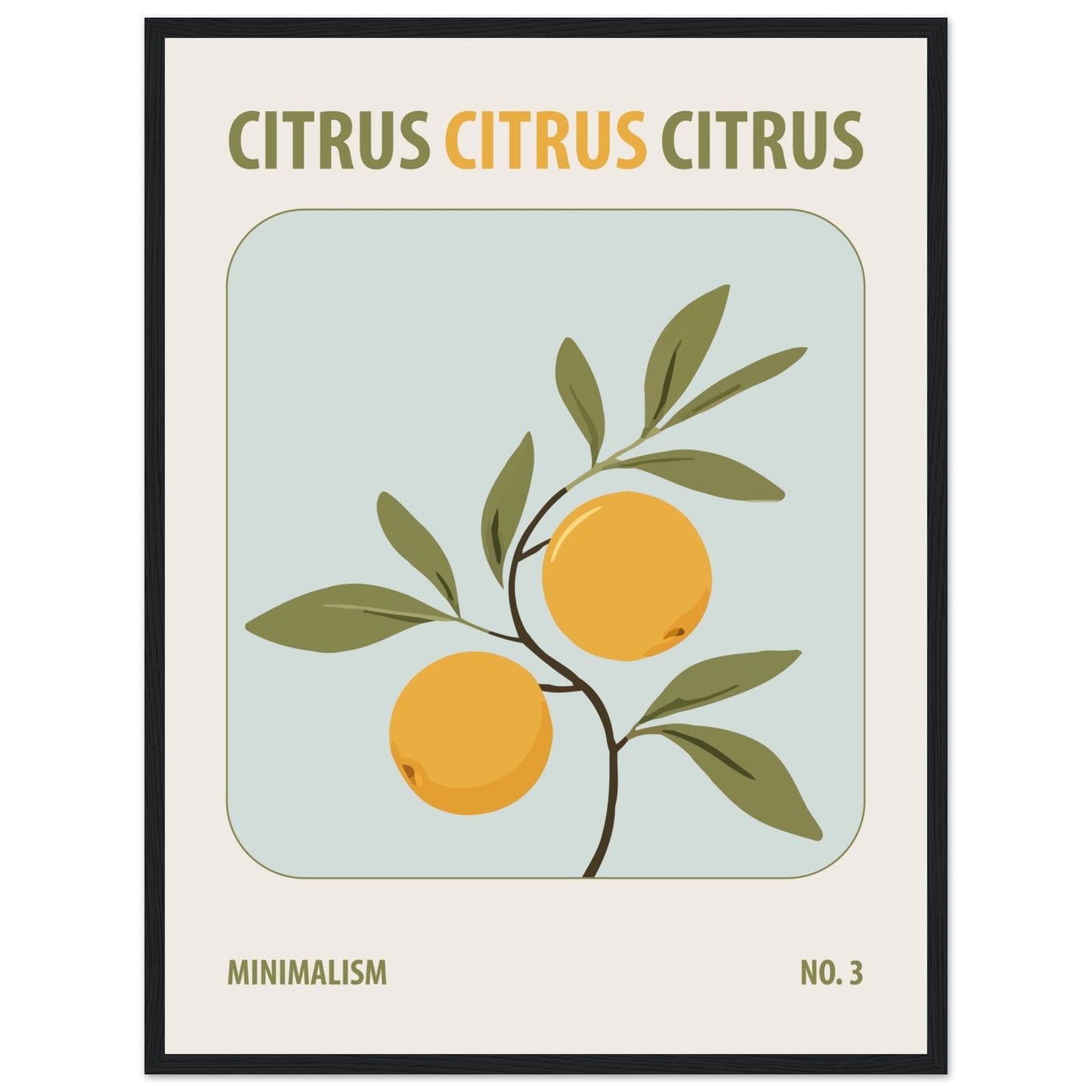 Citrus - art behind glass