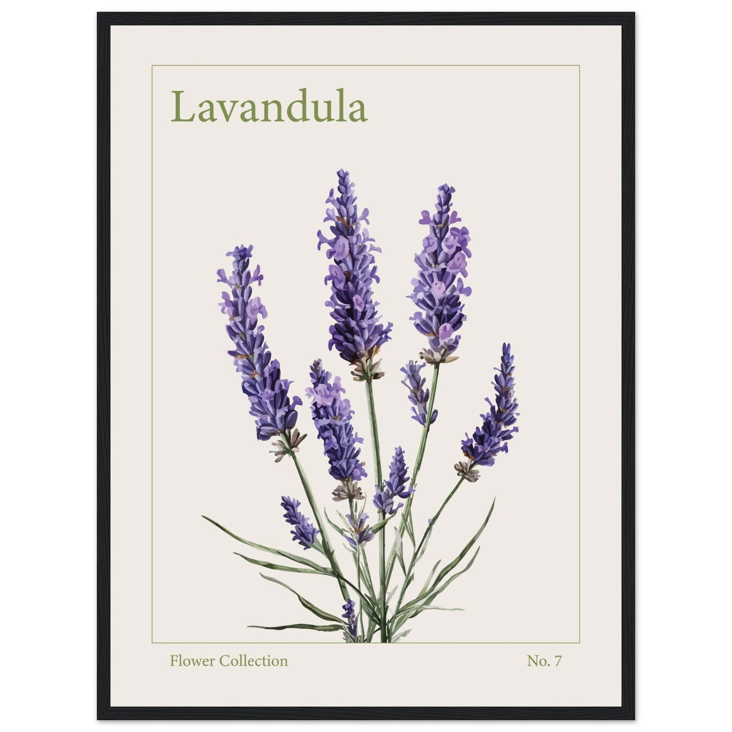 Lavendel - art behind glass