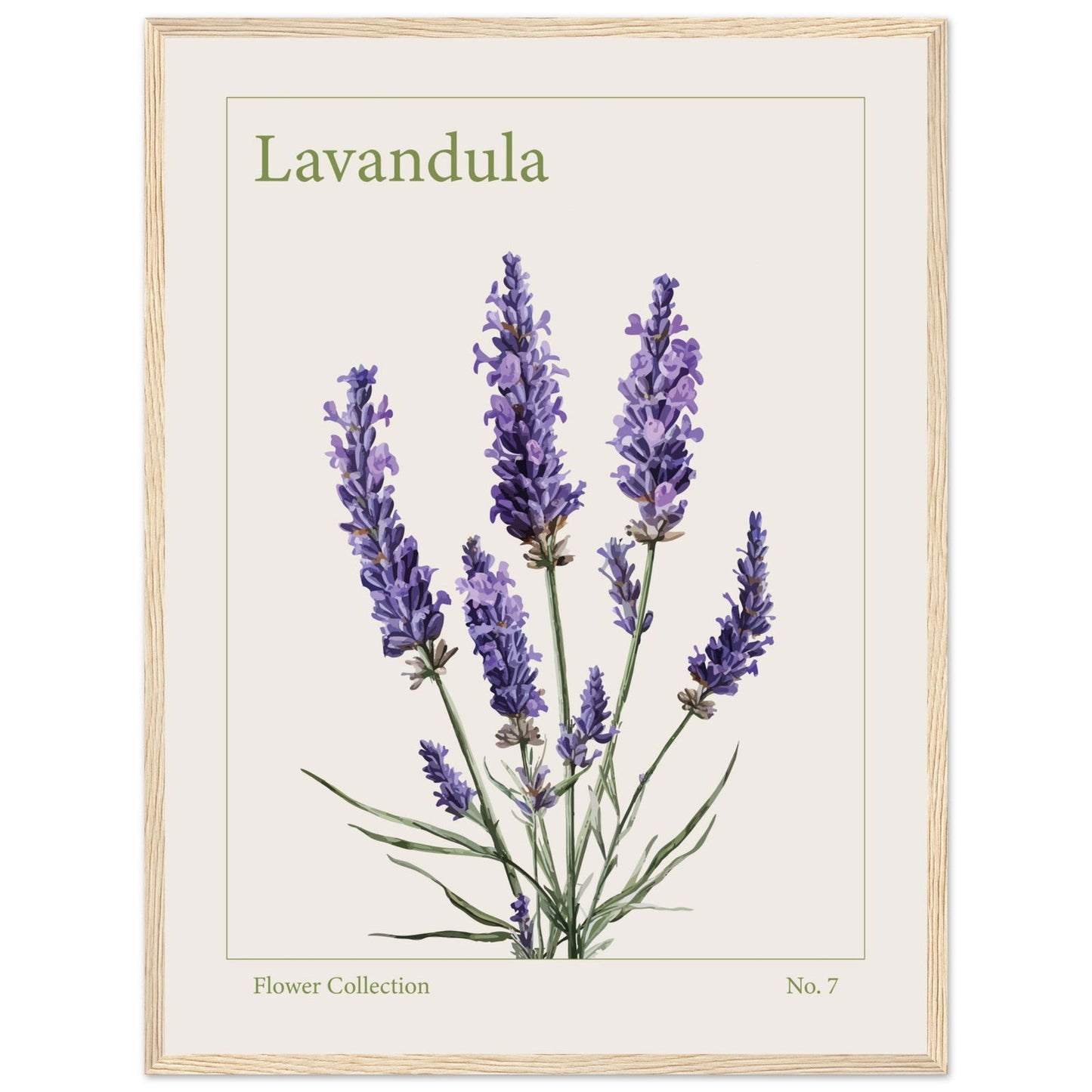 Lavendel - art behind glass