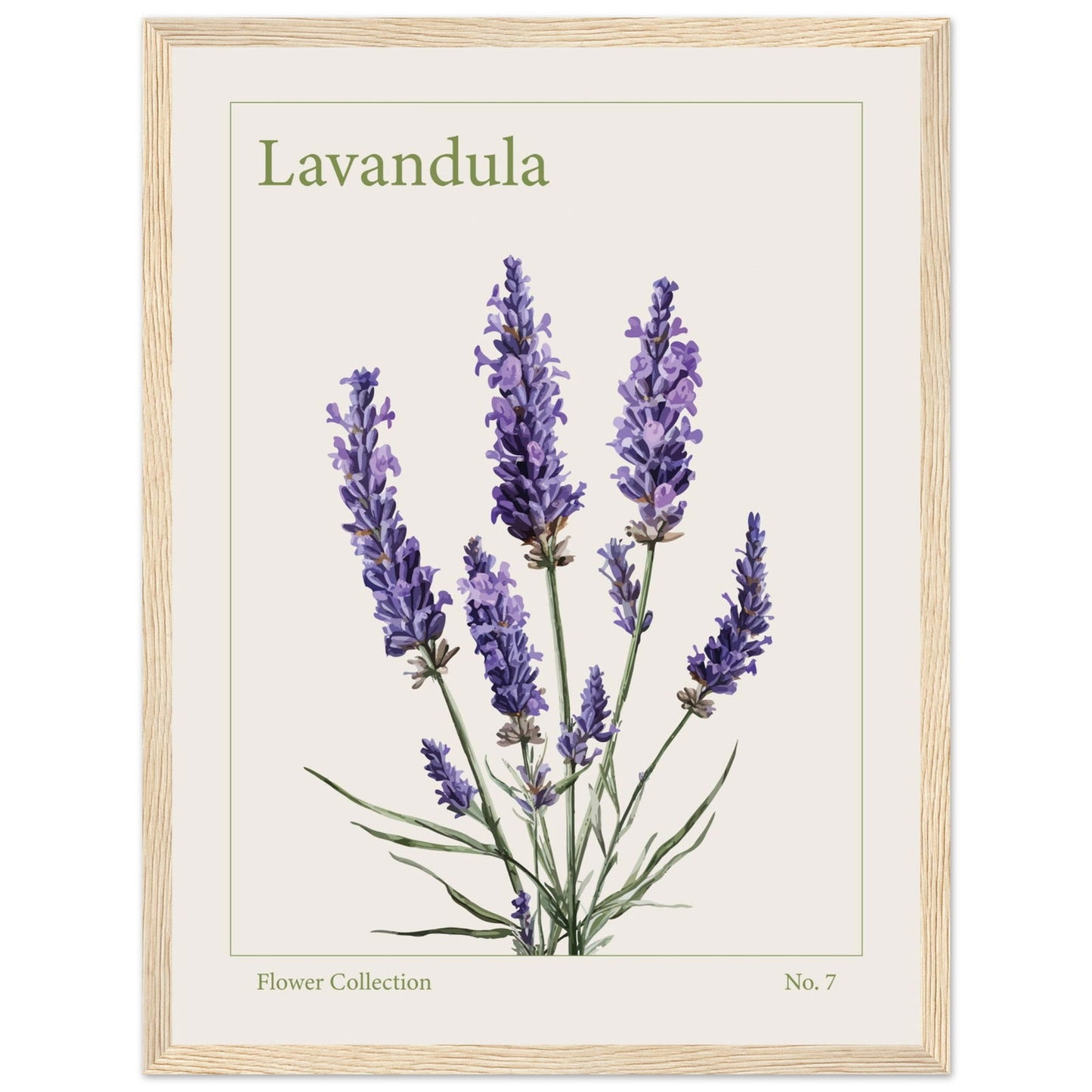 Lavendel - art behind glass