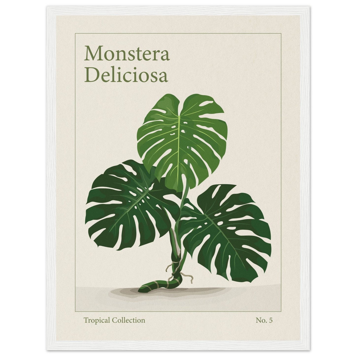 Monstera Deliciosa - art behind glass