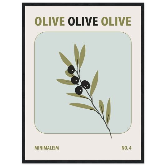 Olive - art behind glass