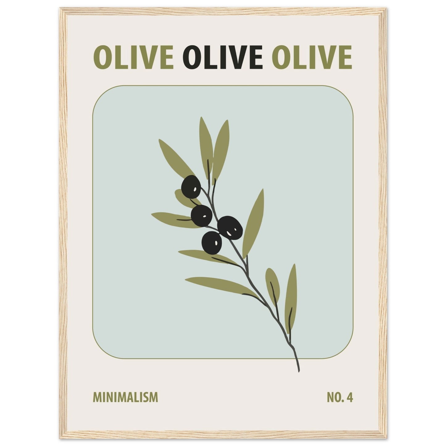 Olive - art behind glass